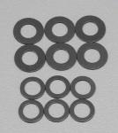 Traxxas  Fiber Washers, Large and Small (12 pcs): Bullet Transmission (TRA1685)