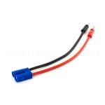 EFlite  EC5 Device Charge Lead with 6" Wire with Jacks, 12 AWG (EFLAEC512)