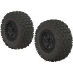 Arrma  dBooots Fortress SC Tire Set Glued Black (2) (AR550042)