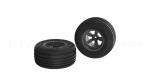 Dirt Runner ST Front Tire Set Glued Black (2) (AR550040)