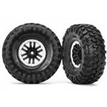 Traxxas TRA8272X Tires and wheels, assembled, glued (TRX-4® satin beadlock wheels, Canyon Trail 1.9 tires) (2)
