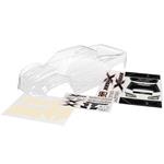 Body, X-Maxx (clear, trimmed, requires painting)/ window masks/ decal sheetTRAX