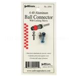 Sullivan  4-40 Aluminum Ball Link with Locking Sleeve (Blue) (SUL591)