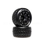 Duratrax  Bandito MT Belted 2.8 2WD Mounted Rear Tires, .5 Offset, Black (2) (DTXC5516)