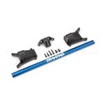 Chassis brace kit, blue (fits Rustler® 4X4 or Slash 4X4 models equipped with Low-CG chassis)