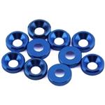 DragRace Concepts 3mm Countersunk Washers (Blue) (10)