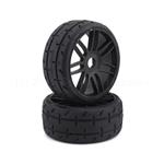 GRP GRPGTX01S5 TO1 Revo Belted Pre-Mounted 1/8 Buggy Tires (Black) (2) (S5) w/17mm Hex