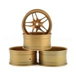 MST FB Wheel Set (Gold) (4) (+11 Offset) w/12mm Hex