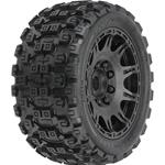 Pro-Line PRO1019810 1/6 Badlands MX57 Front/Rear 5.7" Tires Mounted 24mm Black Raid (2)
