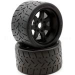 PowerHobby PHBPHT5102 1/8 Gripper 54/100 Belted Mounted Tires 17mm Black