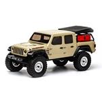 Axial AXI00005T1 1/24 SCX24 Jeep JT Gladiator 4WD Rock Crawler Brushed RTR, Beige