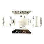 Racers Edge RCESCX6009 Stainless Steel Chassis Armor Guard Plate Set for Axial SCX6