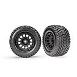 Traxxas TRA7872 XRT™ Race black wheels, Gravix™ tires, foam inserts