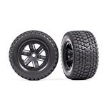 X-Maxx® black wheels, Gravix™ tires, foam inserts