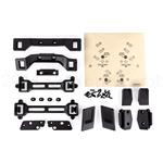 Body conversion kit, Slash 4X4 (includes front & rear body mounts, latches, hardware) (for clipless mounting)