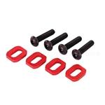 Traxxas TRA7759R Washers, Motor Mount, Aluminum (red-anodized) (4)/ 4x18mm Bcs (4)