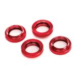 Traxxas TRA7767R Spring Retainer (adjuster), Red-anodized Aluminum, Gtx Shocks (4) (assembled With O-ring)