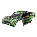 Body, X-maxx® Ultimate, Green (painted, Decals Applied) (assembled With Front & Rear Body Mounts, R)