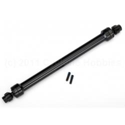 Traxxas TRA8555 Driveshaft, center rear, 6061-T6 aluminum (black-anodized) (fully assembled)/ 3mm screw pin (2)
