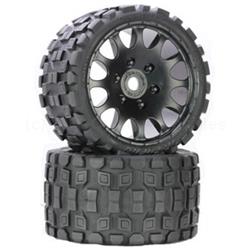 Scorpion Belted Monster Truck Wheels/Tires Race Soft Compound 17mm Hex (PHBPHT1131R)