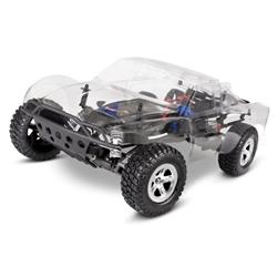 Slash 2WD Unassembled Kit: 1/10 Scale 2WD Short Course Racing Truck with clear body, TQ 2.4GHz radio system, and XL-5 ESC (fwd/rev).