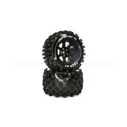 FAZE MT 2.8 Mounted F/R Tires, C2 14mm Black (2) (DTXC5566)