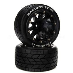 Bandito ST Belted 2.8" Mounted Front/Rear Tires, 14mm Black (2)
