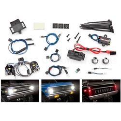 LED light set, complete with power supply (contains headlights, tail lights, side marker lights, distribution block) (fits #9111 or 9112 body)