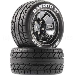Duratrax DTXC5201 Bandito ST 2.8 Mounted Tires, Chrome 14mm Hex (2)