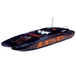 Pro Boat  Blackjack 42" 8S Brushless Catamaran RTR: Black/Orange PRB08043T1