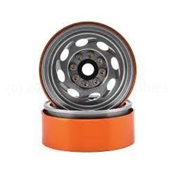 Team KNK Cyclone 1.9" Aluminum Beadlock Wheel (Natural) (2)