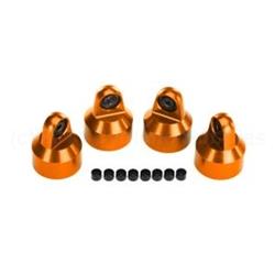Shock Caps, Aluminum (orange-anodized), Gtx Shocks (4)/ Spacers (8)