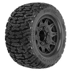 1/10 Bonesaw F/R 2.8" MT Tires Mounted 12mm/14mm Black Raid (2)