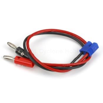 EFlite  EC3 Device Charge Lead with 12" Wire with Jacks, 16 AWG (EFLAEC312)